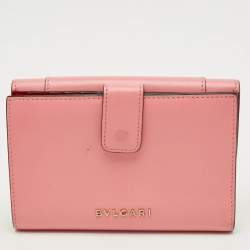 مملوكة مسبقًا محفظة بلغاري سيربنتي فورايفر جلد وردي فرنسية