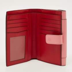 مملوكة مسبقًا محفظة بلغاري سيربنتي فوراي فر جلد وردي فرنسية