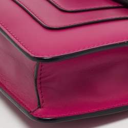 مملوكة مسبقًا حقيبة كتف بلغاري سيربنتي فورافر زرقاء تركواز جلد براءات صغيرة مع غطاء