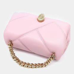 مملوكة مسبقًا Bvlgari Pink Leather Cabochon Mini Crossbody Bag
