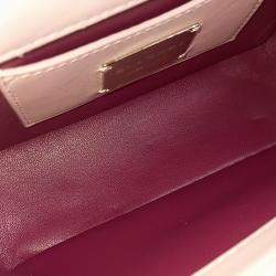 مملوكة مسبقًا Bvlgari Pink Leather Cabochon Mini Crossbody Bag
