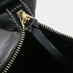 Pre Owned حقيبة بلغاري يد مالطا سوداء أبفيل