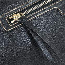 Pre Owned حقيبة بلغاري يد مالطا سوداء أبفيل