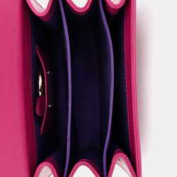 مملوكة مسبقًا Bvlgari Pink Stingray/Leather Serpenti Forever Top Handle Bag with Strap