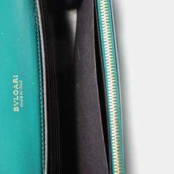 مملوكة مسبقًا Bvlgari Green Leather Serepenti Forever East-West Shoulder Bag