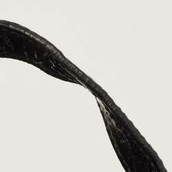 Pre Owned Bvlgari Chandra Black Patent Leather Shoulder Bag