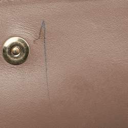 Pre Owned حقيبة بلغاري دويت جلد بني/بيج وجلد ثعبان بيد علوية