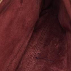 Pre Owned حقيبة بلغاري دويت جلد بني/بيج وجلد ثعبان بيد علوية