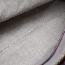 Pre Owned حقيبة بلغاري تويستينو تينا جلد بايثون بنفسجي