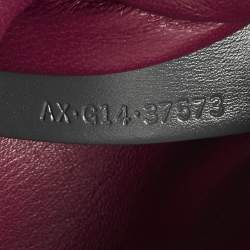 Pre Owned حقيبة كتف بلغاري جلد سحلية رمادي وكريمي