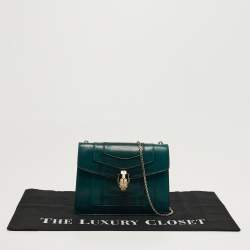 Pre Owned حقيبة كروس بودي بلغاري سيربنتي فوريفر جلد كارونغ صغير