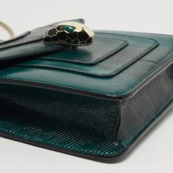 Pre Owned حقيبة كروس بودي بلغاري سيربنتي فوريفر جلد كارونغ صغير