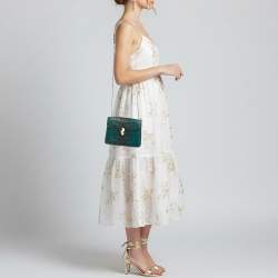 Pre Owned حقيبة كروس بودي بلغاري سيربنتي فوريفر جلد كارونغ صغير