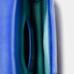 مملوكة مسبقًا Bvlgari Blue Leather Serpenti Forever Small Crossbody Bag