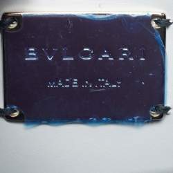 Pre Owned Bvlgari Serpenti Forever Million Chain Small White/Gold Leather Crossbody Bag