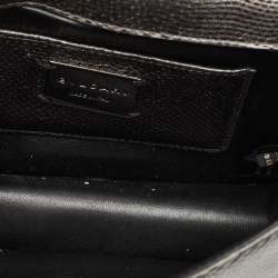 Pre Owned حقيبة كتف بلغاري سيربنتي فورايفر جلد كارونغ رمادي معدني بسلسلة متعددة