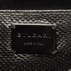 Pre Owned حقيبة كتف بلغاري سيربنتي فورايفر جلد كارونغ رمادي معدني بسلسلة متعددة