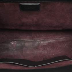 Pre Owned Bvlgari Alba Pink/Black Leather Tote