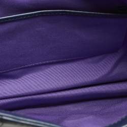 Pre Owned Bvlgari Serpenti Forever Large Navy Blue Leather Shoulder Bag