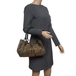 Bvlgari Multicolor Fabric and Suede Signature Tote
