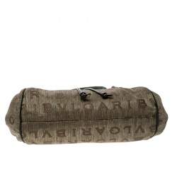 Bvlgari Multicolor Fabric and Suede Signature Tote