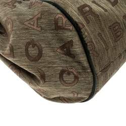 Bvlgari Multicolor Fabric and Suede Signature Tote