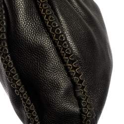 Pre Owned Bvlgari Black Leather Twistino Tina Shopper Tote