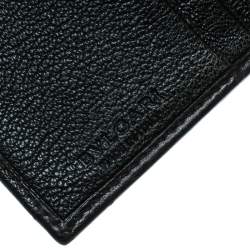 Bvlgari Dark Brown Leather Compact Flap Wallet