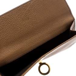 Bvlgari Brown Leather Trifold Wallet