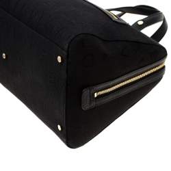 Bvlgari Black Logo Canvas Satchel