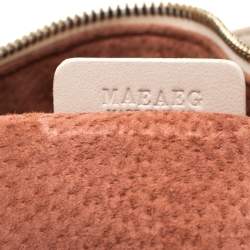 Bvlgari Cream/Tan Leather Twistino Tina Satchel 