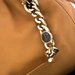 Pre Owned Bvlgari Beige Leather Bonton Tote
