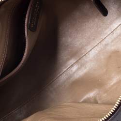 Pre Owned Bvlgari Dark Brown Leather Leoni Satchel