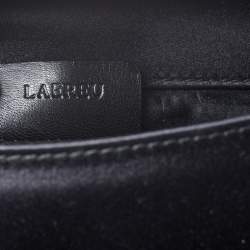 Bvlgari Black Satin Leoni Flap Clutch