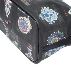 Bvlgari Black Printed Canvas Tote