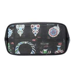 Bvlgari Black Printed Canvas Tote