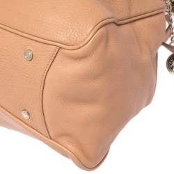 Pre Owned Bvlgari Beige Leather Bonton Tote