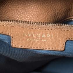 Pre Owned Bvlgari Beige Leather Bonton Tote