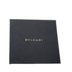 Pre Owned Bvlgari Metallic Gold Floral Embossed Straw Clutch
