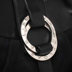 مملوكة مسبقًا Bvlgari Black Canvas and Leather Chandra Hobo