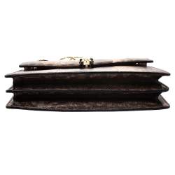 Bvlgari Beige Karung Medium Serpenti Forever Shoulder Bag 