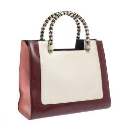 Bvlgari Tricolor Leather Serpenti Scaglie Tote