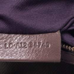 Bvlgari Pale Green/Purple Canvas and Leather Chandra Hobo
