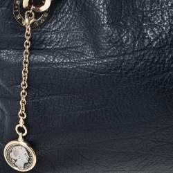 Pre Owned  Bvlgari Black Leather Monete Tote