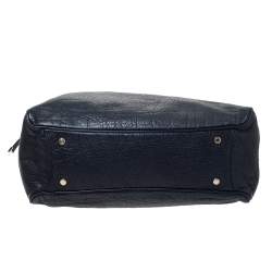 Pre Owned  Bvlgari Black Leather Monete Tote