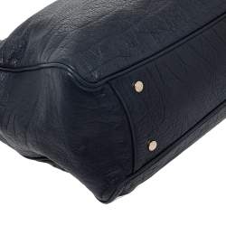 Pre Owned  Bvlgari Black Leather Monete Tote