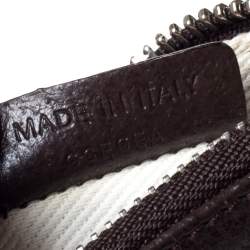 Pre Owned Bvlgari Brown/Beige Mania Canvas and Leather Crossbody Bag