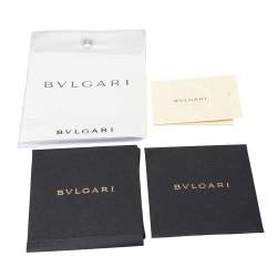 Pre Owned Bvlgari Royal Blue Leather Monte Plisse Shopper Tote