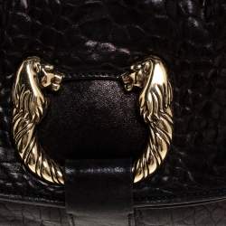 مملوكة مسبقًا Bvlgari Black Leather Small Leoni Shoulder Bag