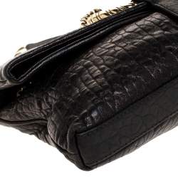 مملوكة مسبقًا Bvlgari Black Leather Small Leoni Shoulder Bag